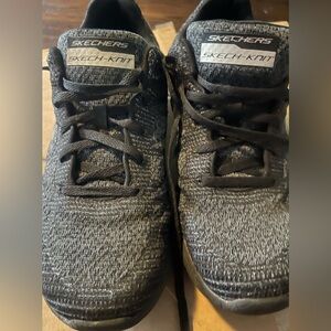 Skechers Charcoal Skech-Knit Athletic Shoes